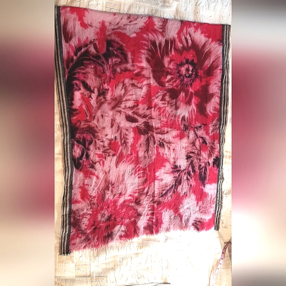 Bright Pink, Flower Scarf